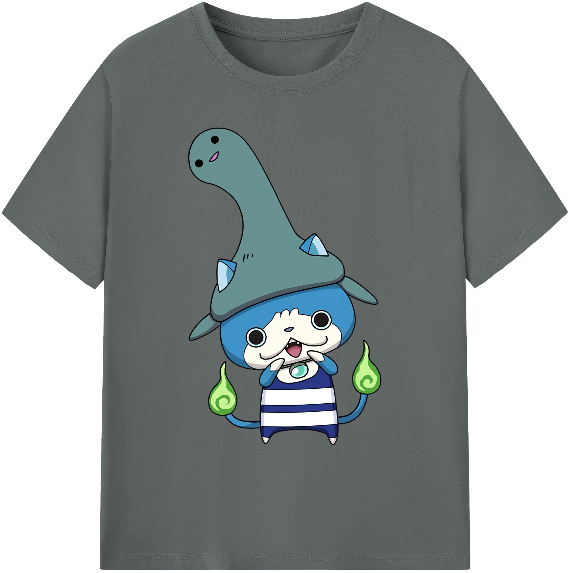 （画像用） 妖怪ウォッチ Yo-kai Watch 綿100％ メンズ半袖Tシャツ｜肌触りやわらか＆通気性
